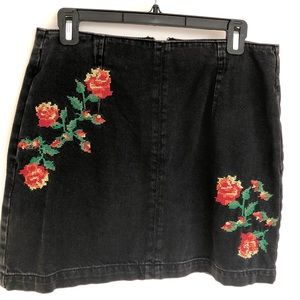 Topshop denim skirt